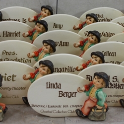 Hummel 187 Type 11 Personalized Plaques to Goebel Collectors' Club