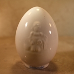 M.I. Hummel 858 A Favorite Pet Easter Egg, Arbeitsmuster, White, Tmk , Type 1