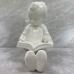 M.I. Hummel 14A Book Worm Bookends, Crown, White, Tmk 1, Bankruptcy Sale