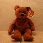 Teddy (Brown, New Face), 4th Gen Swing Tag, 4th Gen Tush Tag, 1993©, PVC, without Sticker