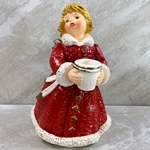 Goebel Figurines, Angel Christmas Candle Holders, 42 829 22, Red