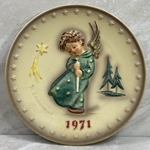 M.I. Hummel 264 Heavenly Angel Annual Plate 1971, 100th Anniversary Tmk 4