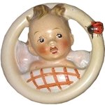 Hummel 137/A Child in Bed, Wall Plaque, Double Crown, Tmk 1, Wanted