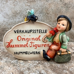 M.I. Hummel 205 German Language Dealer Plaque, Tmk 1, Type 1