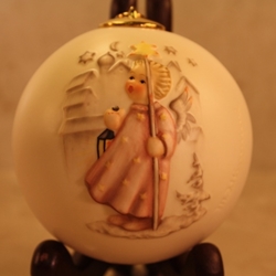 M.I. Hummel 3018 Christmas Song Ceramic Ball Ornament Tmk 6, Type 1