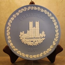 Wedgwood Christmas Plate 1977 Westminster Abbey