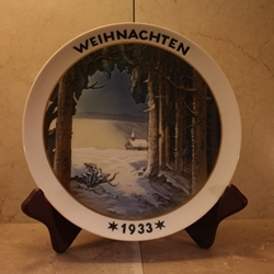 Rosenthal Weihnachten Christmas Plate, 1933 Type 1