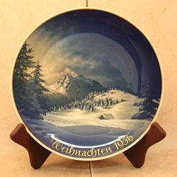 Rosenthal Weihnachten Christmas Plate, 1956 Type 1