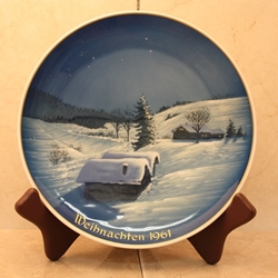 Rosenthal Weihnachten Christmas Plate, 1961 Type 2
