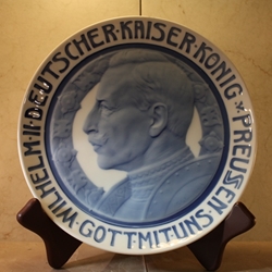 Rosenthal Commemorative Plate Wilhelm II, German Emperor; King of Prussia