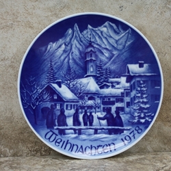 Bareuther Weihnachten Christmas Plate 1978