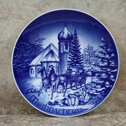 Bareuther Weihnachten Christmas Plate 1974