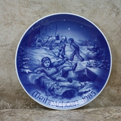 Bareuther Weihnachten Christmas Plate 1985
