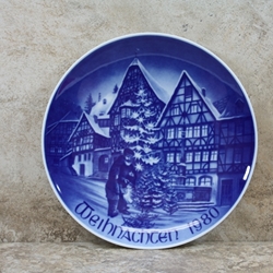 Bareuther Weihnachten Christmas Plate 1980