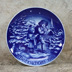 Bareuther Weihnachten Christmas Plate 1981