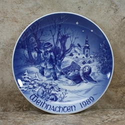 Bareuther Weihnachten Christmas Plate 1989