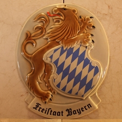 Goebel Plaque Free State Bayern Tmk 6, Type 1