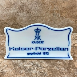 Kaiser Porcelain Plaque, Type 3
