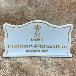 Kaiser Porcelain Plaque, Type 4