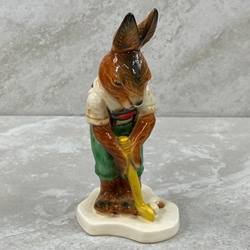 Goebel Figurines, Bavarian Bunnies, Golfing Boy, Tmk 6, Type 1