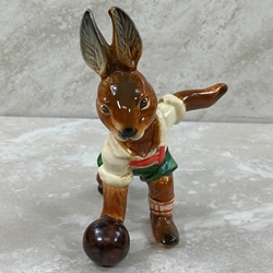 Goebel Figurines, Bavarian Bunnies, Bowling Boy, Tmk 6, Type 1