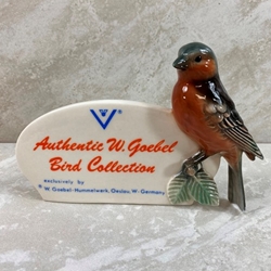Goebel Figurines, W. Goebel Bird Collection, WZ 5, Plaque, Tmk 4, Type 1