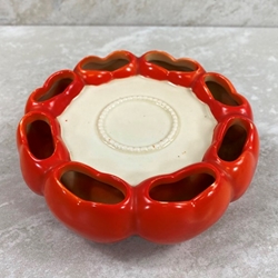 Goebel Figurine, ZT 23 Ring Vase, Tmk 1, Red