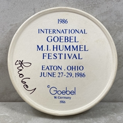 1986 International Goebel M.I. Hummel Festival Eaton, Ohio June 27-29, 1986, Tmk 6