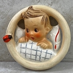 Hummel 137 Child in Bed, Wall Plaque
