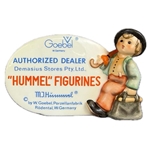 Hummel 187 M.I. Hummel Plaque, In English,  Authorized Dealer, Named