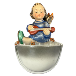 Hummel 241 Holy Water Font, Angel Joyous News with Lute