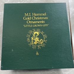 M.I. Hummel Gold Christmas Ornaments