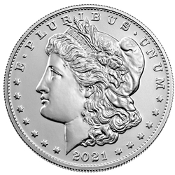 Morgan 2021 Silver Dollar with (S) Mint Mark