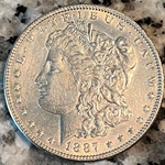 1887 Morgan Silver Dollar