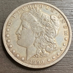 1890-O Morgan Silver Dollar