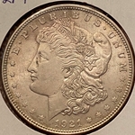 1921 Morgan Silver Dollar