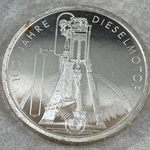 1997-F 100th Anniversary of Diesel Engine, 10 Deutsche Mark