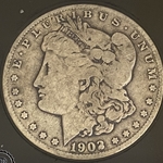 1902-O Morgan Silver Dollar