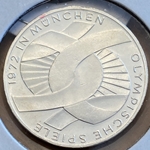 1972-D 10 Deutsche Mark Olympic Games in Munich