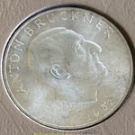 1962 Austria, 25 Schilling Anton Bruckner, KM# 2892, ASW: 0.3344oz