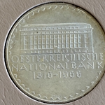 1966 Austria, 50 Schilling National Bank, KM# 29008, ASW: 0.5787oz