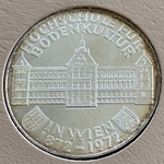 1972 Austria, 50 Schilling Institute of Agriculture, KM# 2914, ASW: 0.5787oz