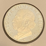 1969-G Germany, 5 Deutsche Mark Theodor Fontane, KM125