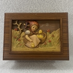 M.I. Hummel Four Seasons Music Box Series, Second Edition, Chick Girl 5,474 of 10,000, Tmk 6