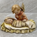 M.I. Hummel 25 Angelic Sleep, Candleholder, Double Crown, Tmk 1