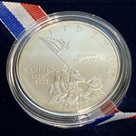 2005-P Uncirculated Marines Silver Dollar