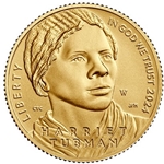 2024-W Harriet Tubman Uncirculated Five-Dollar Gold Coin