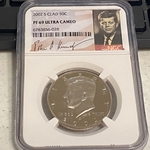 2002-S Kennedy Half Dollar, Clad, PF 69 Ultra Cameo - 028