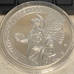 2022 Saint Helena, 5 Pounds, TRUTH · CONQUERS · ALL-5 Oz Silver