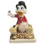 17-335-10, M.I. Hummel Figurines / Disney Figurine, UNCLE SCROOGE MCDUCK- THE BANK, Tmk 6